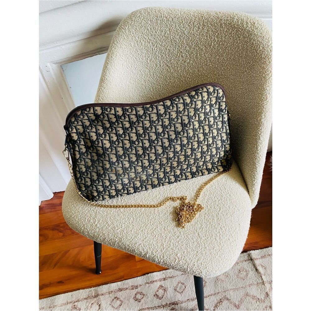 🛍️ Dior Authentic Navy Monogram Trotter  Diorissmo Messenger Crossbody Bag - Picture 6 of 16